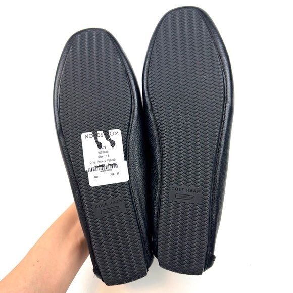 Cole Haan loafers horse bit black leather driving flats moc toe classic preppy - Picture 8 of 10